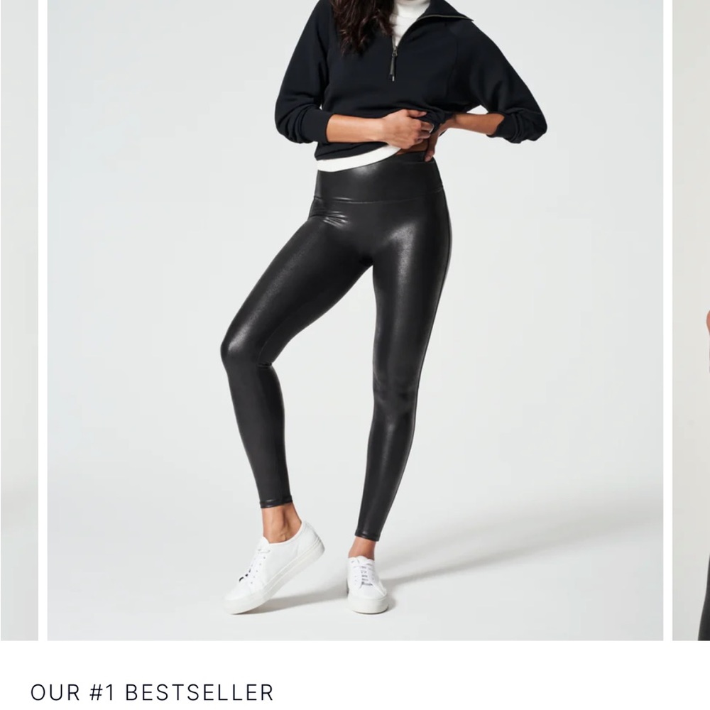 Spanx Faux Leather Leggings L long